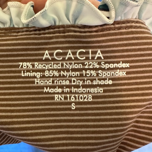 Acacia Swimwear Size S Rudy Bottoms in Atlantic Print NWT - Picture 4 of 4